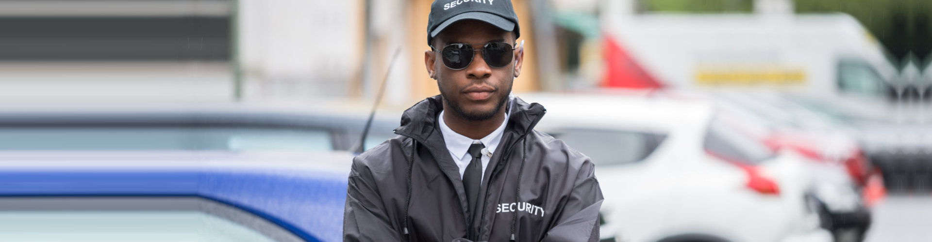 man wearing security uniform